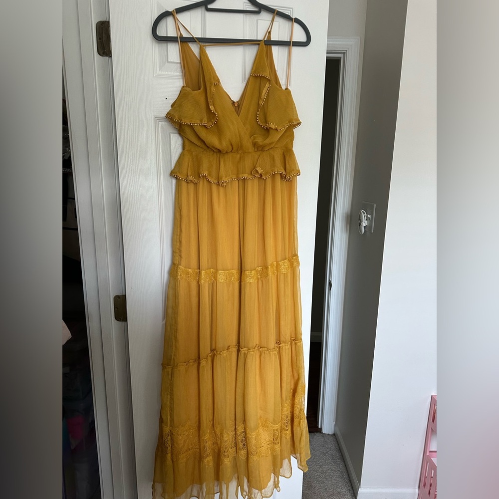 Adelyn Rae Mustard Dress - Picture 4 of 5